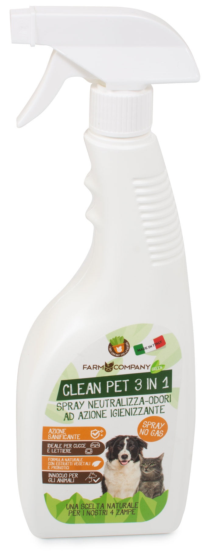 Farm Company Green Clean Pet natural hygienizing spray - 750ml - مستلزمات الحيوانات الأليفة - Zue For Pet Supplies Co.