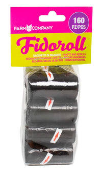 Farm Company Fidoroll Multipack Refills Black - 8x20bags - مستلزمات النظافة والعناية والرعاية - Zue For Pet Supplies Co.
