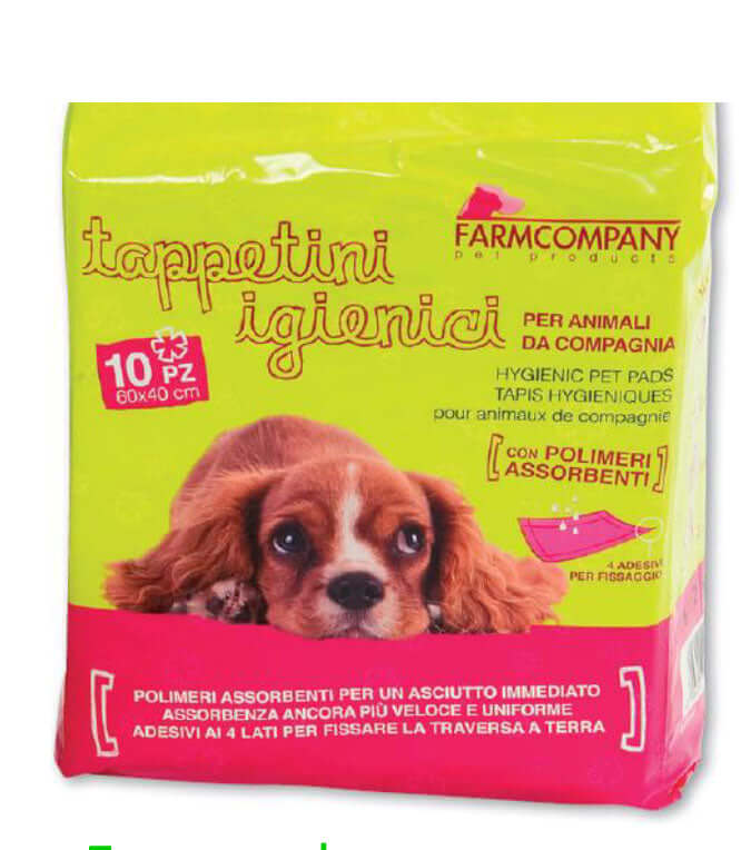 Farm Company Hygienic carpets - 60x40cm 10pads - مستلزمات النظافة والعناية والرعاية - Zue For Pet Supplies Co.