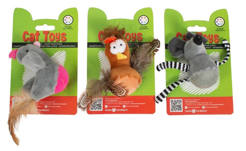 Farm Company Cat Wobbly plush toy assorted - 10 cm - مستلزمات الحيوانات الأليفة - Zue For Pet Supplies Co.