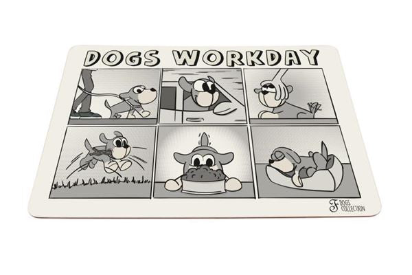 DOGS WORKDAY BOWL MAT 43X30CM - Zue For Pet Supplies Co.