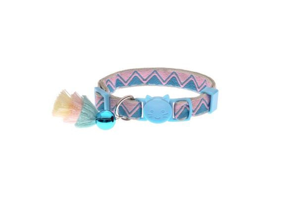 Ferribiella BLUE BOHEMIAN CAT COLLAR - Zue For Pet Supplies Co.