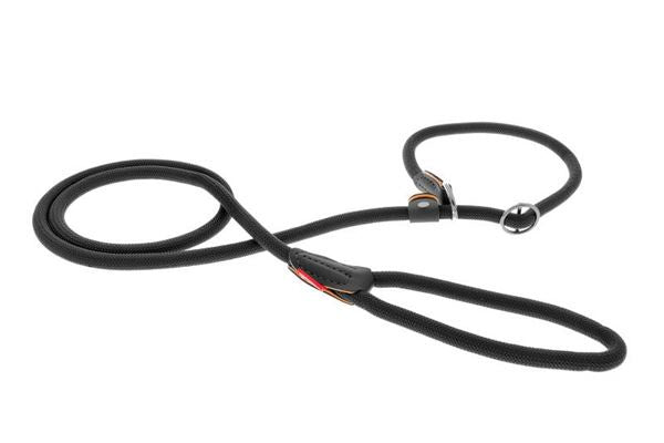 Ferribiella LEAD WITH ROUND ROPE COLLAR 10MMX183CM BLACK - Zue For Pet Supplies Co.