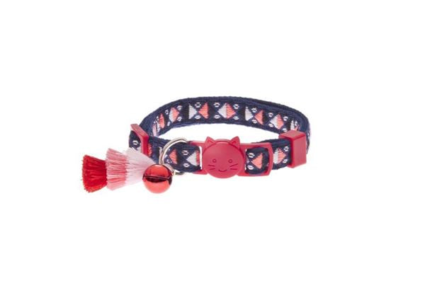 Ferribiella RED BOHEMIAN CAT COLLAR - Zue For Pet Supplies Co.