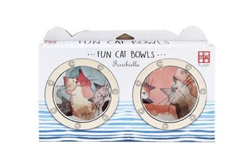 Ferribiella Aquarelle Cat Bowls 450ml 13.7X13.7X4cm - وعاء للحيوانات الأليفة - Zue For Pet Supplies Co.