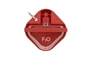 Ferribiella F2O Bottle-Bowl 14X14cm 350ml Red - وعاء للحيوانات الأليفة - Zue For Pet Supplies Co.