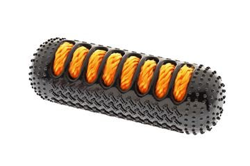 Ferribiella Black Bring Back w/Rope D6.5-L15cm - ألعاب الكلاب - Zue For Pet Supplies Co.