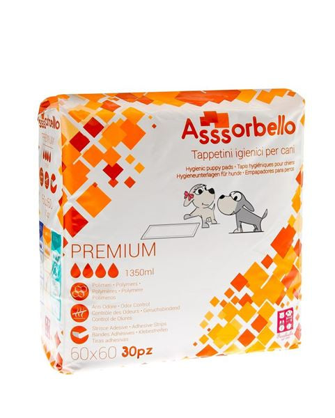 Ferribiella Premium Pads 60x60 30pads w/Polymer - مستلزمات النظافة والعناية والرعاية - Zue For Pet Supplies Co.