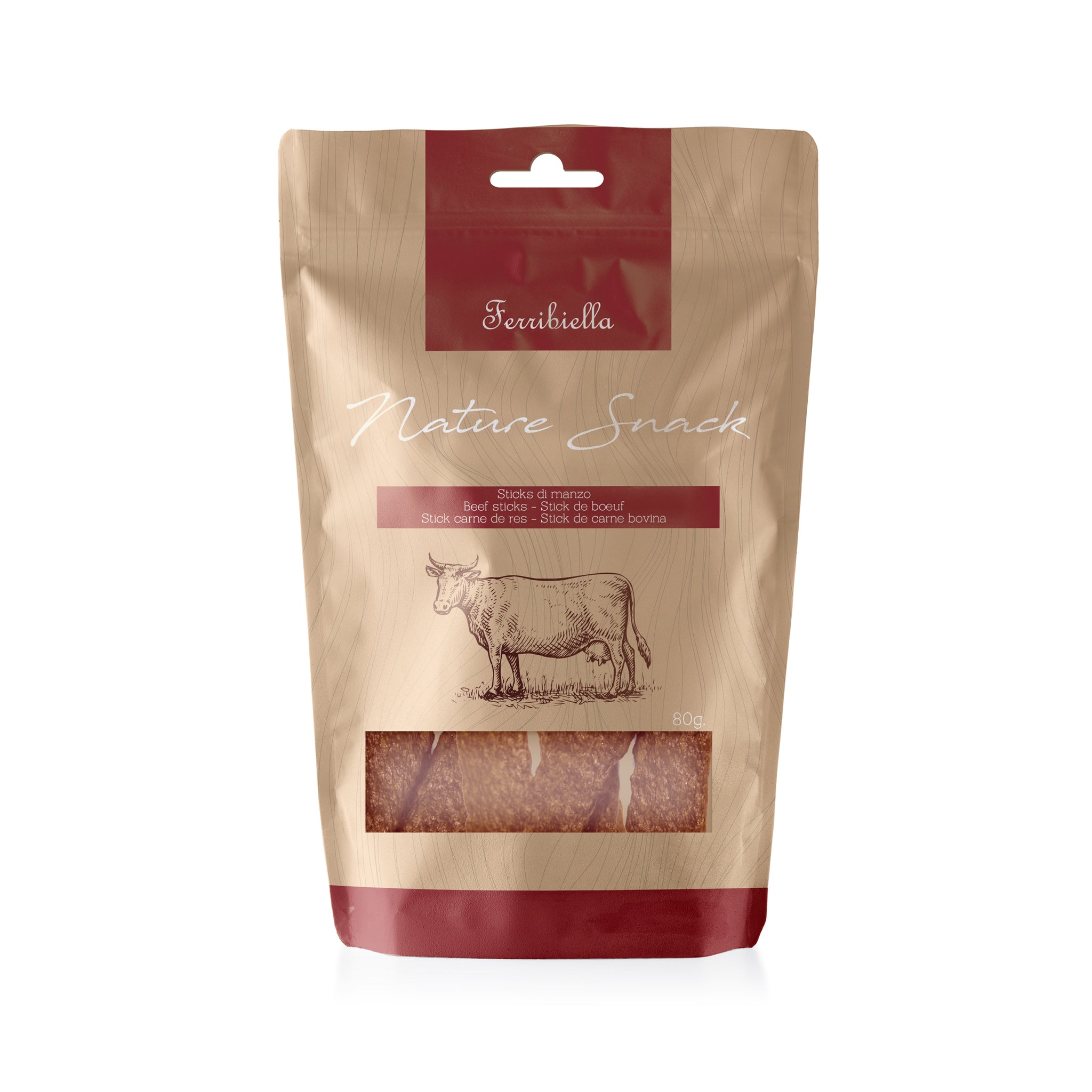 Ferribiella Beef Stick 12.5cm 80gr - مكافأت الحيوانات الأليفة - Zue For Pet Supplies Co.