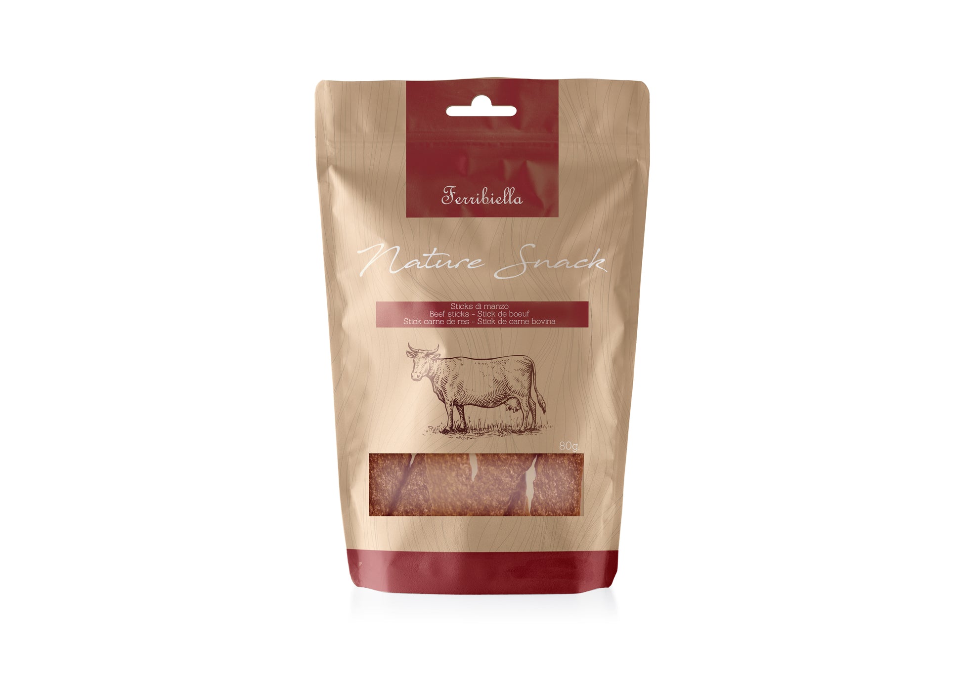 Ferribiella Beef Stick 12.5cm 80gr - مكافأت الحيوانات الأليفة - Zue For Pet Supplies Co.