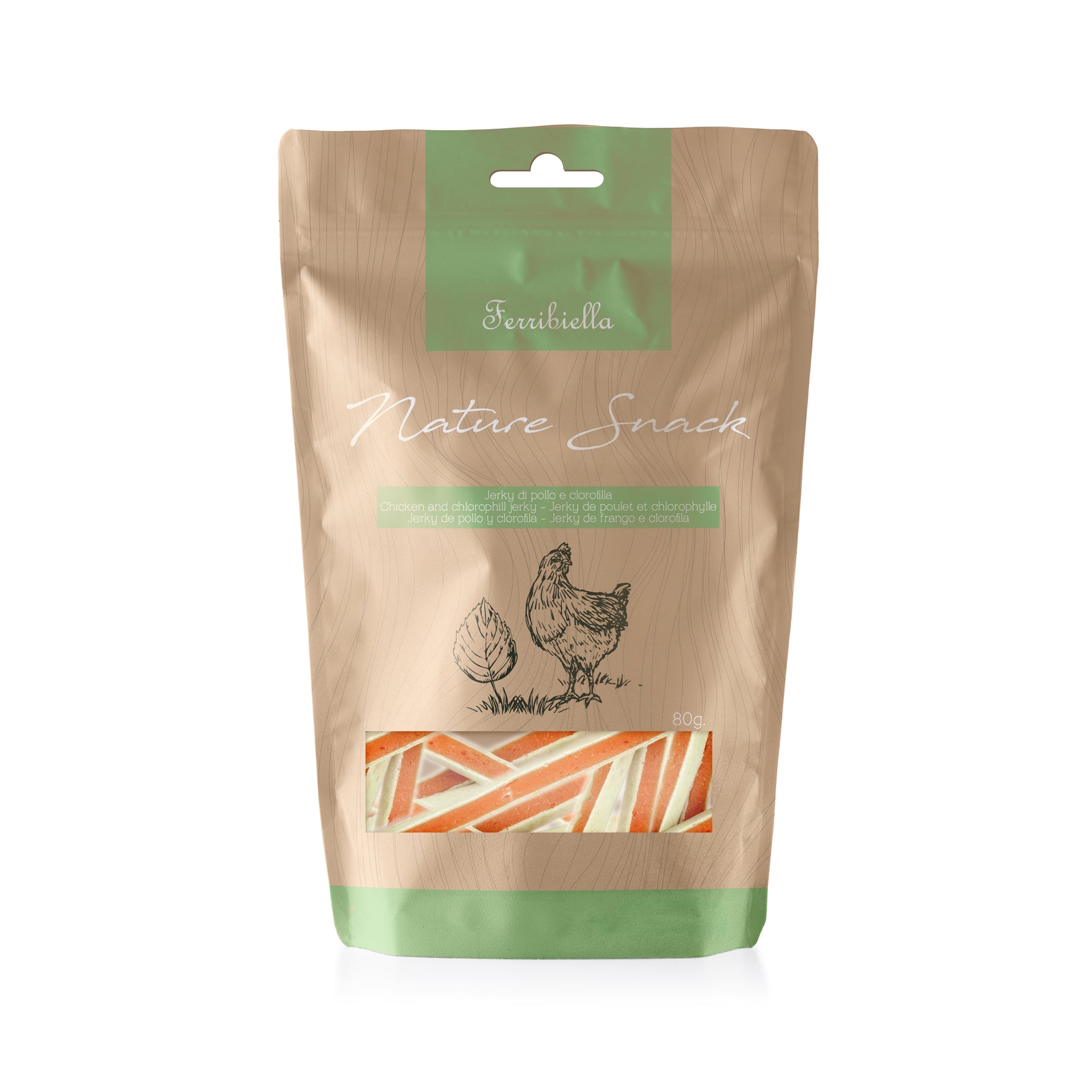 Ferribiella Chicken Jerky 80gr. - مكافأت الحيوانات الأليفة - Zue For Pet Supplies Co.