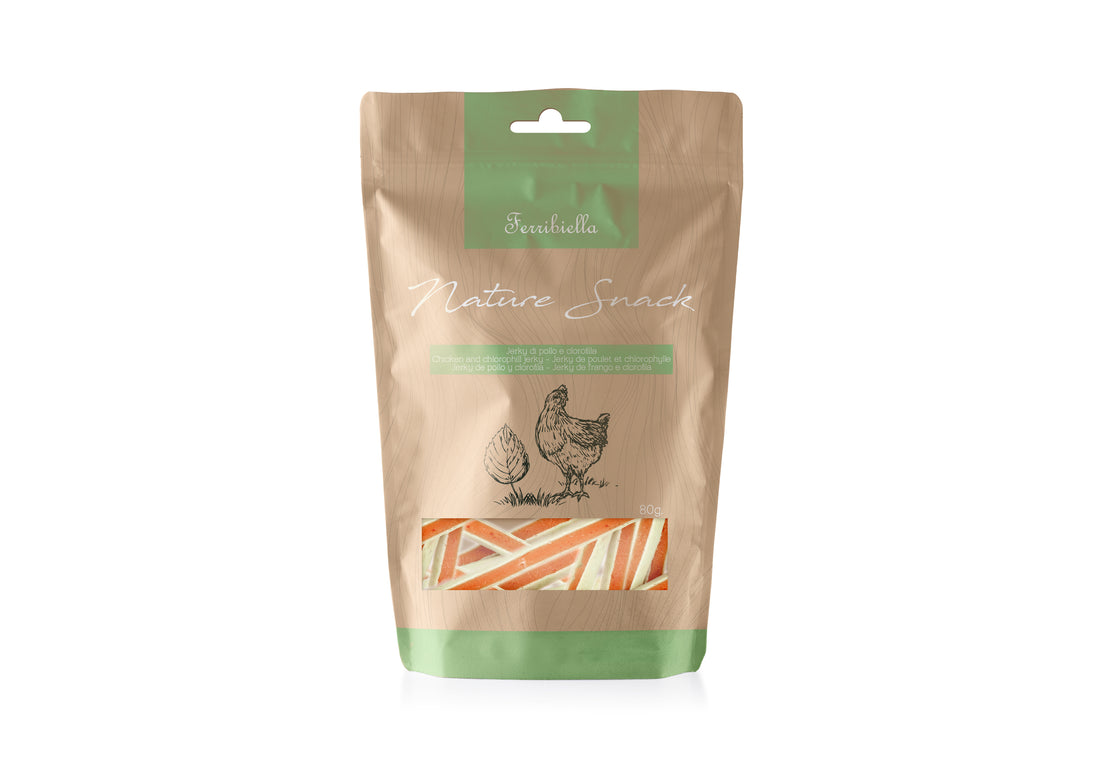 Ferribiella Chicken Jerky 80gr. - مكافأت الحيوانات الأليفة - Zue For Pet Supplies Co.