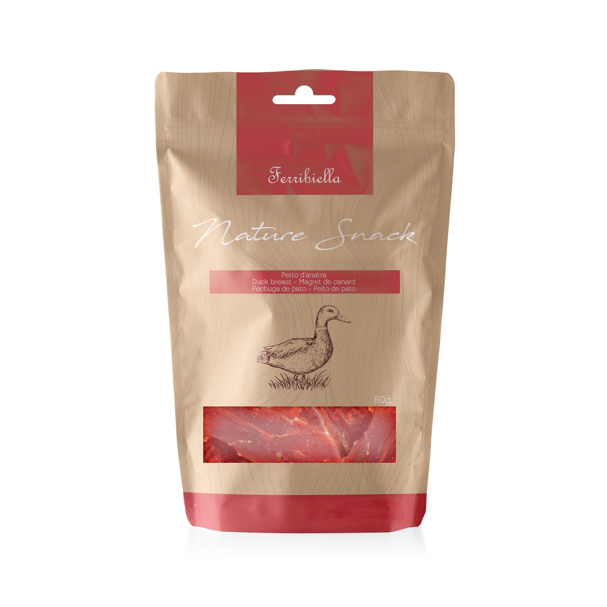 Ferribiella Duck Breast 80gr. - مكافأت الحيوانات الأليفة - Zue For Pet Supplies Co.
