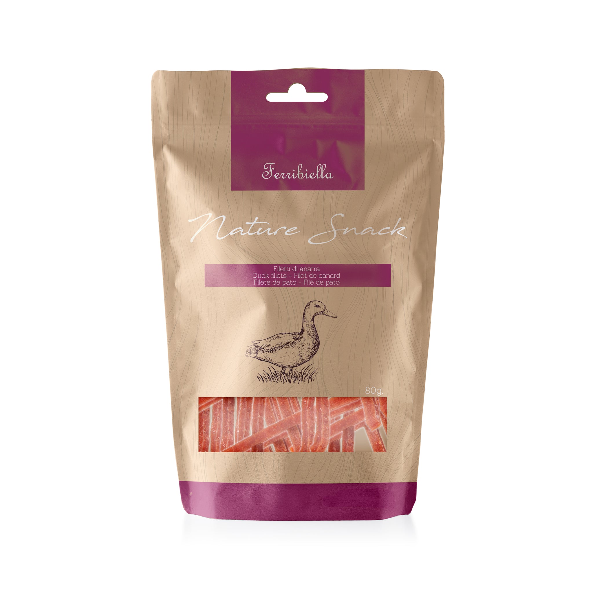 Ferribiella Fillet Duck 80gr - مكافأت الحيوانات الأليفة - Zue For Pet Supplies Co.