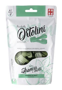 Ferribiella Ortolini Mint Orange Brush S 180gr 20pcs. - مكافأت الحيوانات الأليفة - Zue For Pet Supplies Co.