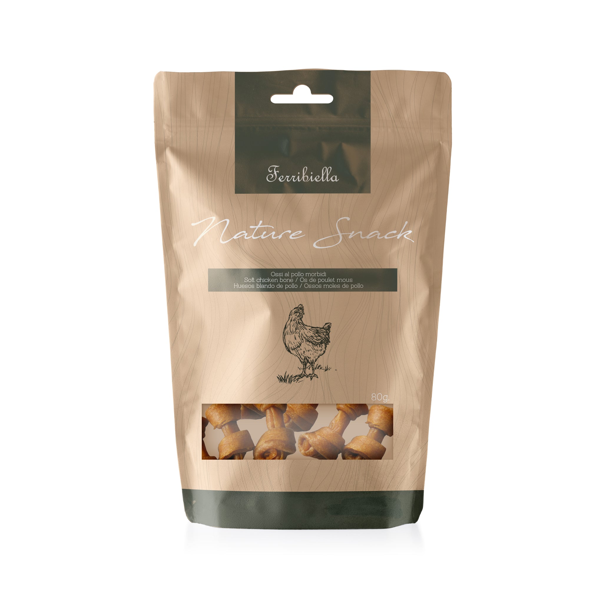 Ferribiella Soft Chicken Bones 80gr. - مكافأت الحيوانات الأليفة - Zue For Pet Supplies Co.