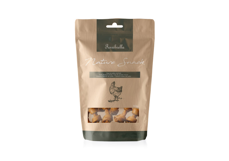 Ferribiella Soft Chicken Bones 80gr. - مكافأت الحيوانات الأليفة - Zue For Pet Supplies Co.