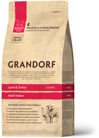 Grandorf Lamb & Turkey - Adult Indoor Cat 8kg - طعام جاف للحيوانات الأليفة - Zue For Pet Supplies Co.
