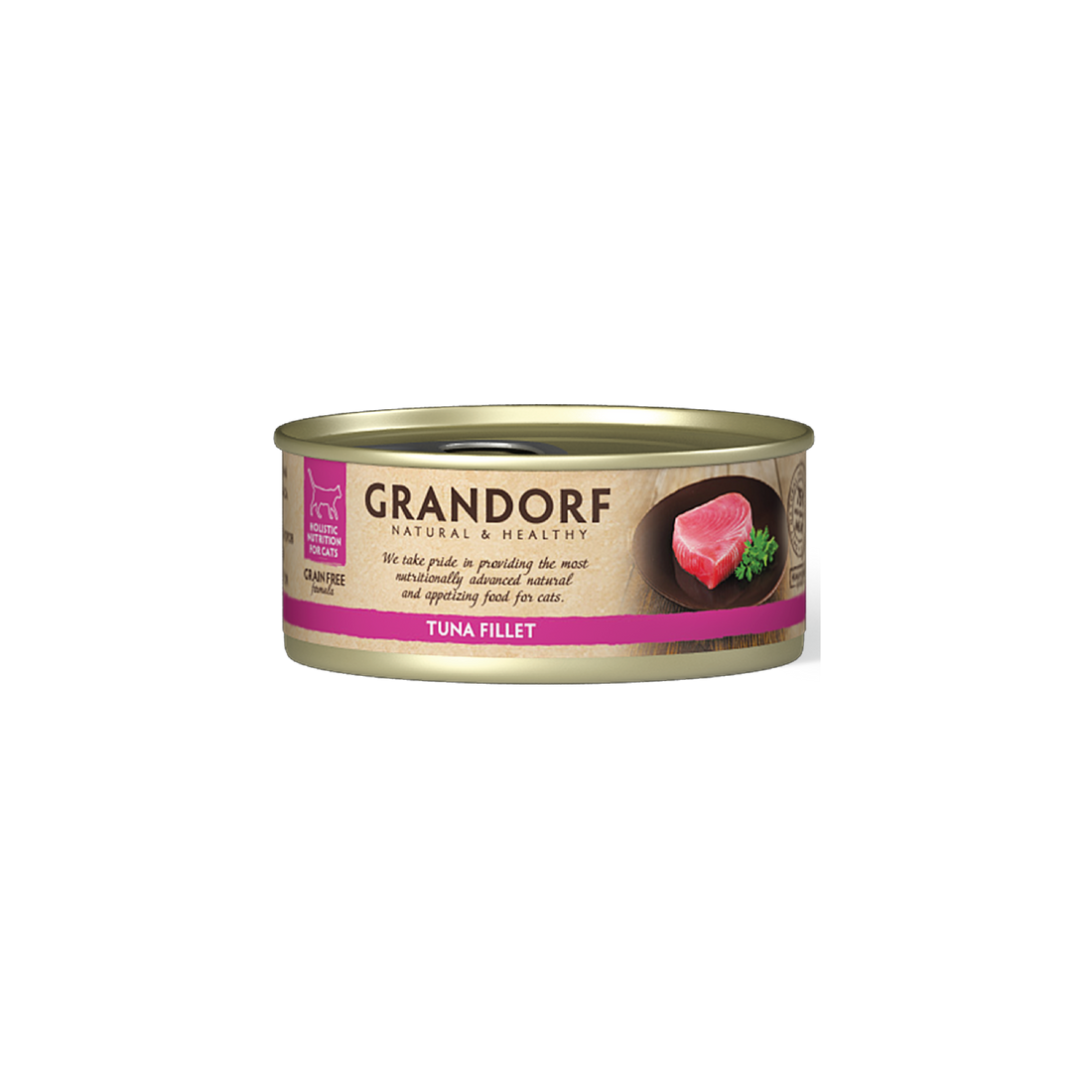 Grandorf Tuna Fillet - 70g Pack of 6 - طعام معلب للقطط - Zue For Pet Supplies Co.