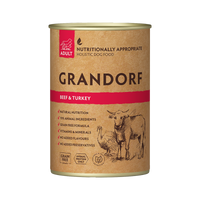 Grandorf Beef & Turkey - Adult Dog 400g - طعام معلب الكلاب - Zue For Pet Supplies Co.