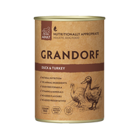 Grandorf Duck & Turkey - Adult Dog 400g - طعام معلب الكلاب - Zue For Pet Supplies Co.
