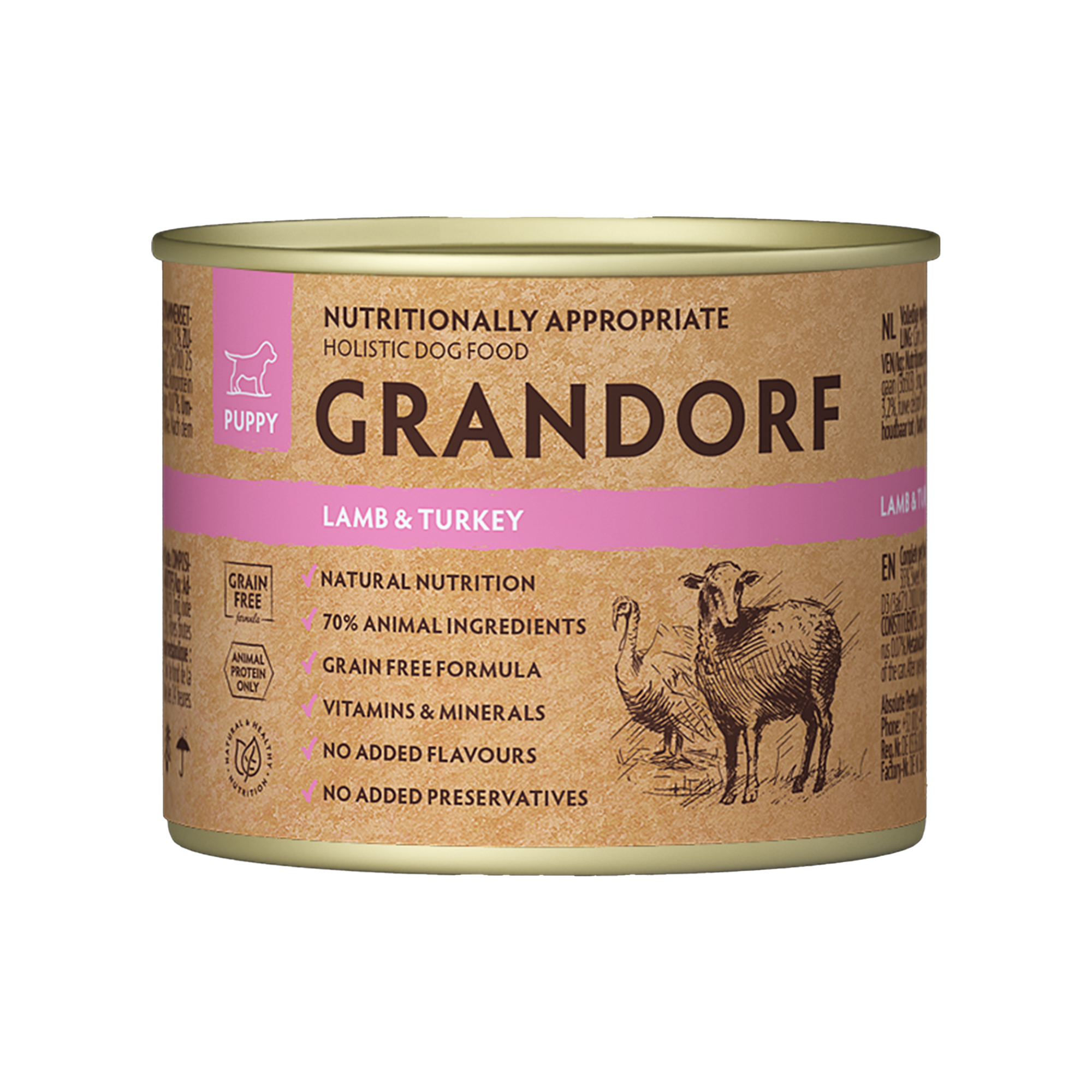 Grandorf Lamb & Turkey - Puppy 200g - طعام الكلاب - Zue For Pet Supplies Co.