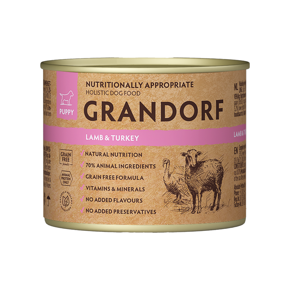 Grandorf Lamb & Turkey - Puppy 200g - طعام الكلاب - Zue For Pet Supplies Co.