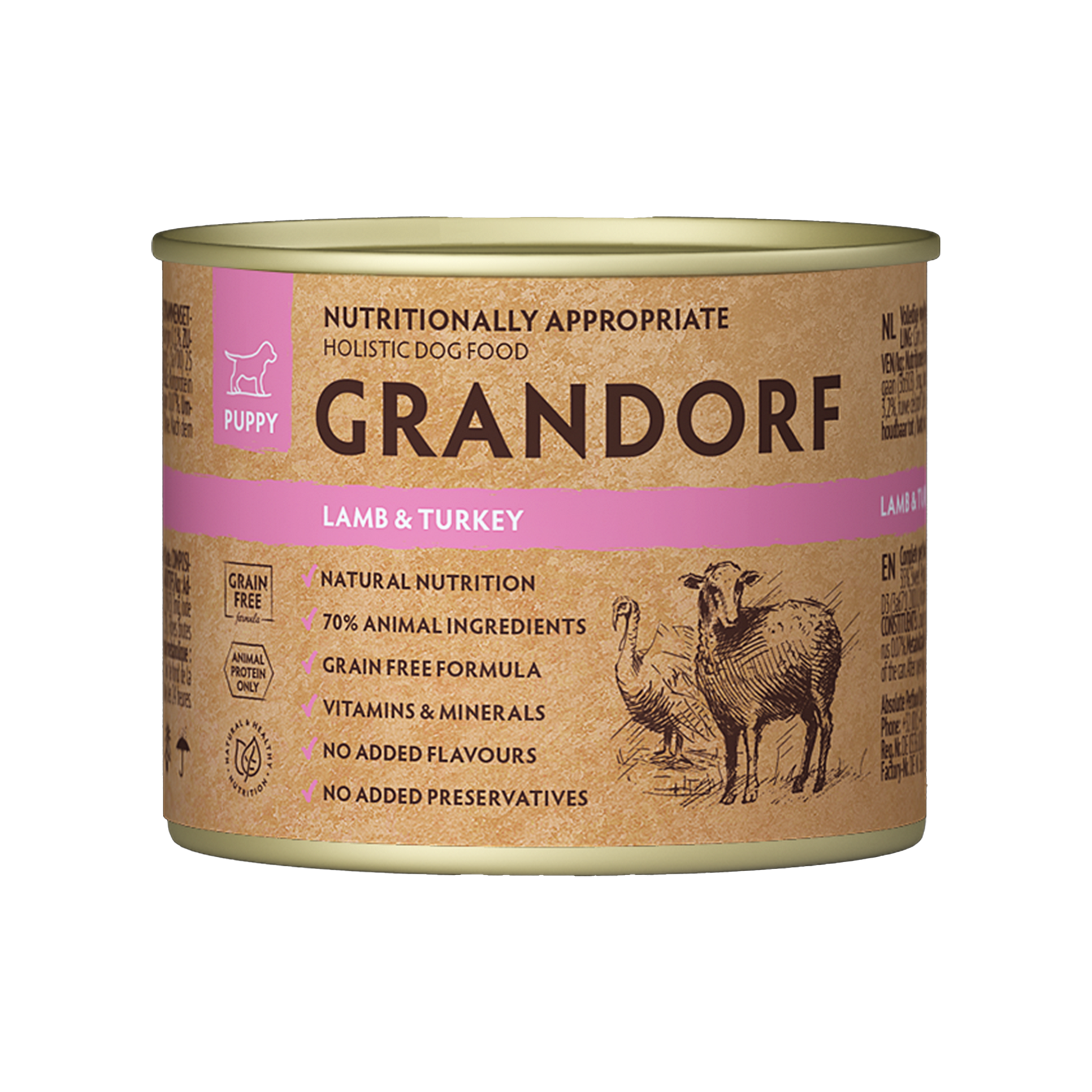 Grandorf Lamb & Turkey - Puppy 200g - طعام الكلاب - Zue For Pet Supplies Co.
