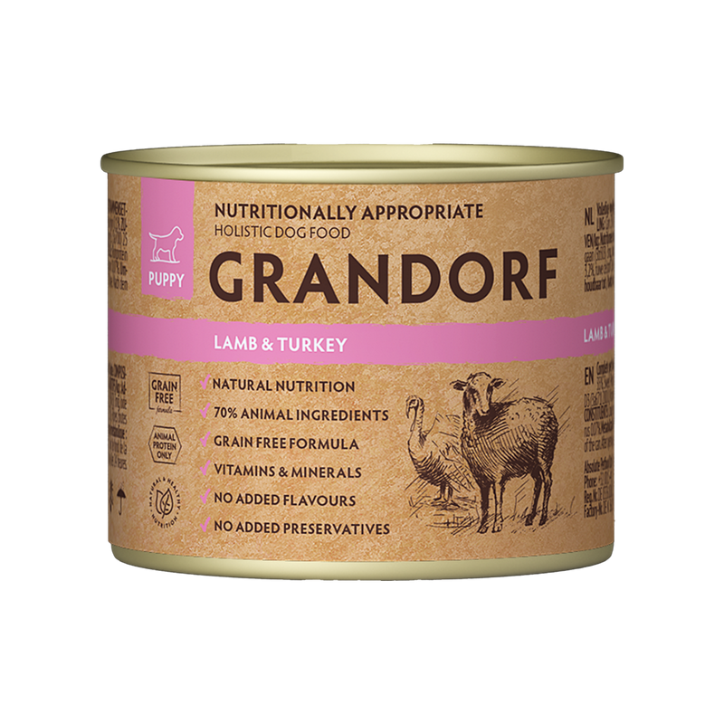 Grandorf Lamb & Turkey - Puppy 200g - طعام الكلاب - Zue For Pet Supplies Co.