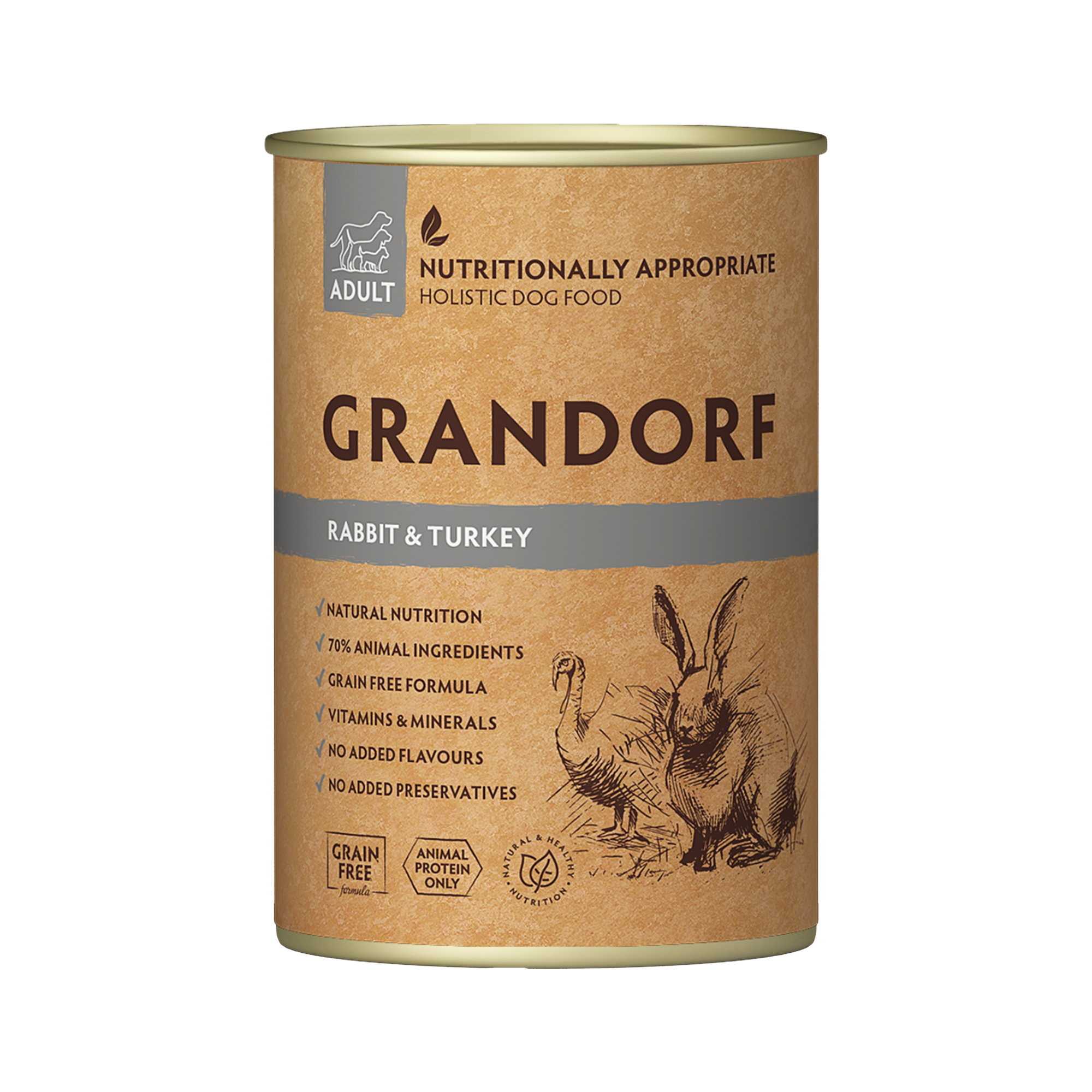 Grandorf Rabbit & Turkey - Adult 400g - طعام الكلاب - Zue For Pet Supplies Co.