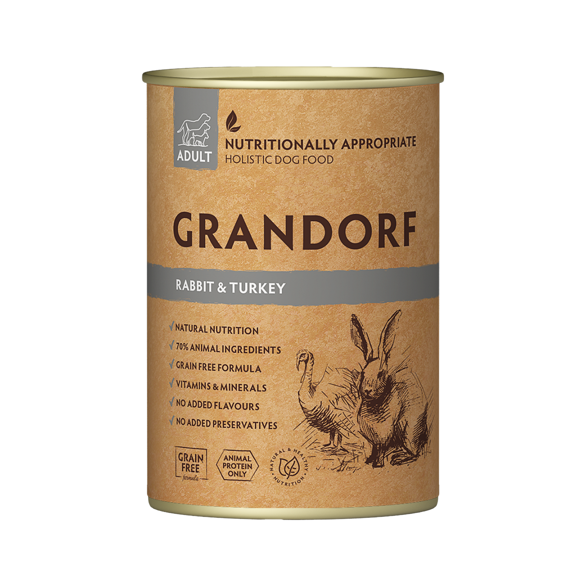 Grandorf Rabbit & Turkey - Adult 400g - طعام الكلاب - Zue For Pet Supplies Co.