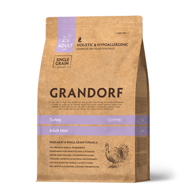 Grandorf Turkey  -  Adult Mini Breeds 1kg - طعام الكلاب - Zue For Pet Supplies Co.