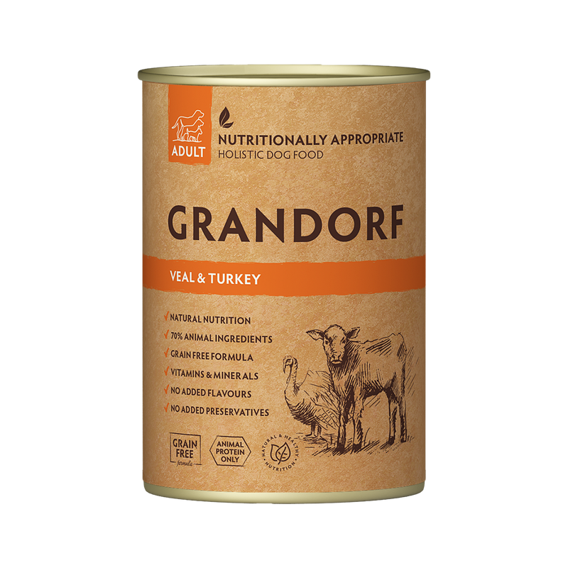Grandorf Veal & Turkey - Adult 400g - طعام الكلاب - Zue For Pet Supplies Co.
