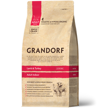 Grandorf Lamb & Turkey - Adult Indoor Cat 2kg  - طعام جاف للحيوانات الأليفة - Zue For Pet Supplies Co.