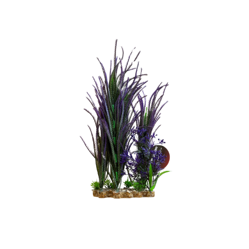 Hugo Mizu Grass Mix Green/Purple 45cm - ديكور حوض السمك - Zue For Pet Supplies Co.