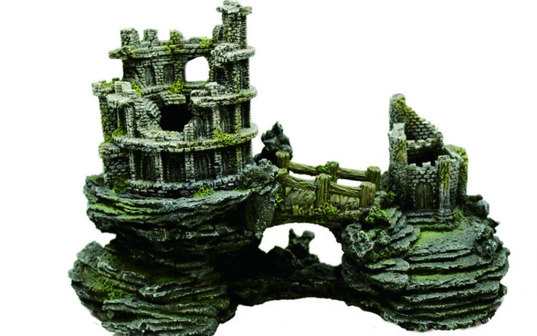 Hugo Ruined Village 31X15X22cm - ديكور حوض السمك - Zue For Pet Supplies Co.