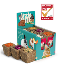 Little One Bowl from meadow grass with filling, assorted (parsnip, zucchini, carrot, apple, rose buds, pumpkin) 65gm - طعام للحيوانات الصغيرة - Zue For Pet Supplies Co.