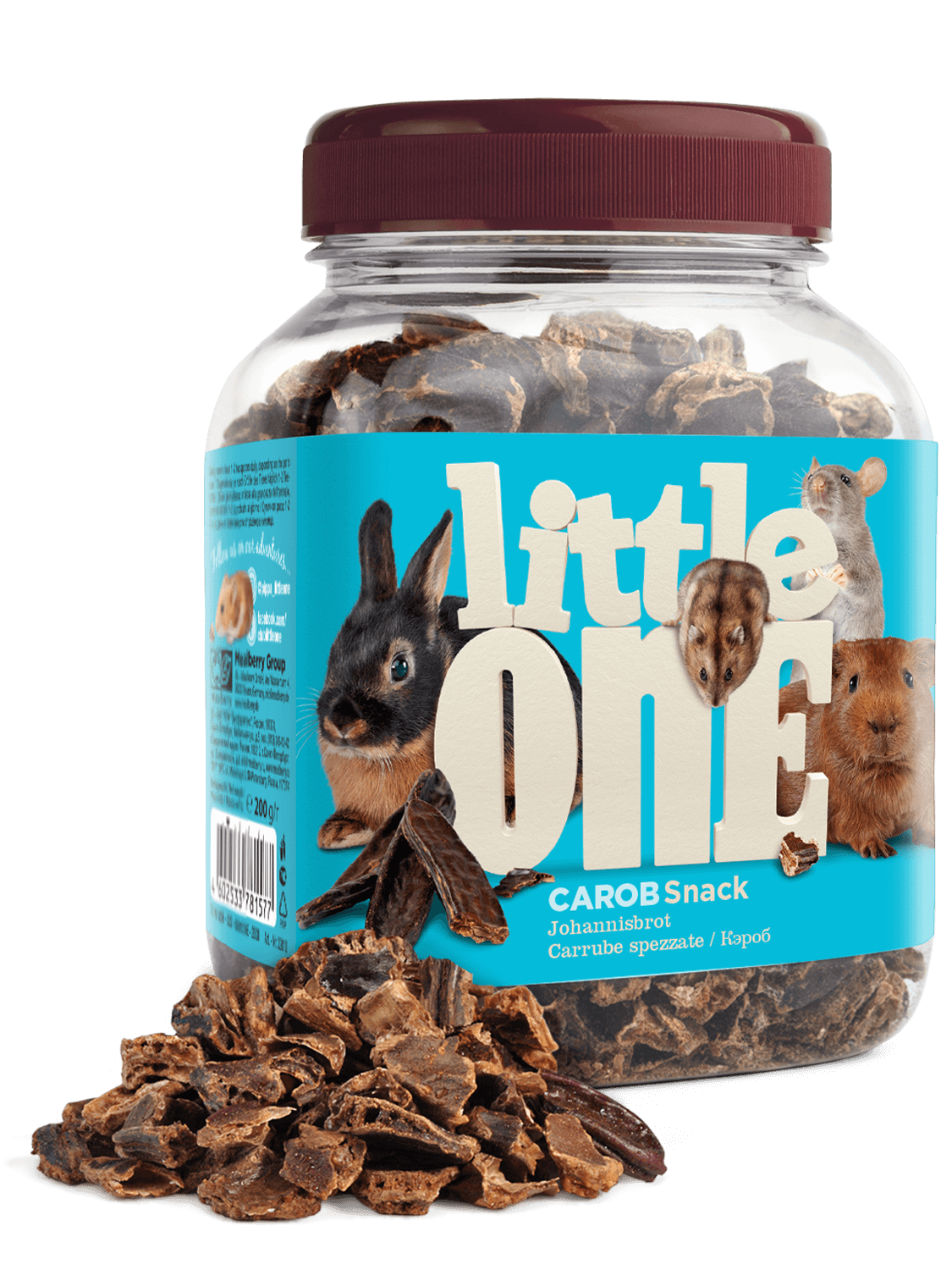 Little One Carob. Snack for all small mammals 200gm - طعام للحيوانات الصغيرة - Zue For Pet Supplies Co.