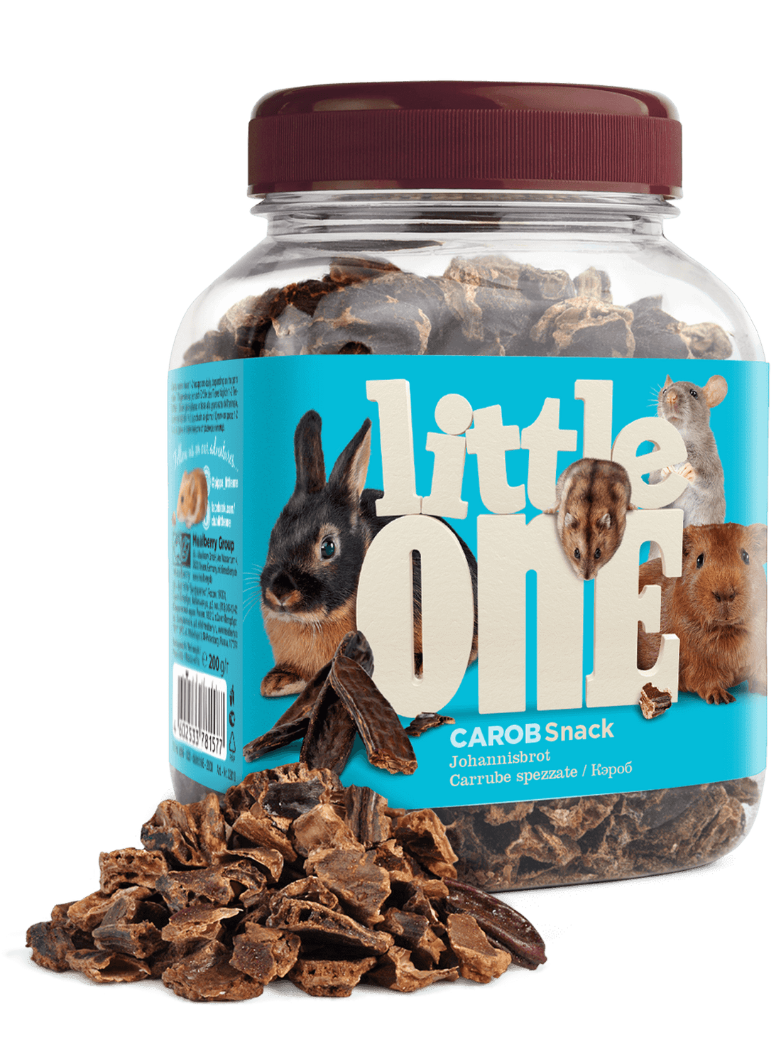 Little One Carob. Snack for all small mammals 200gm - طعام للحيوانات الصغيرة - Zue For Pet Supplies Co.