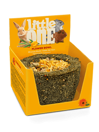 Little One Flower bowl. Treat-toy for all small mammals 120gm - اكسسوارات الحيوانات الصغيرة - Zue For Pet Supplies Co.