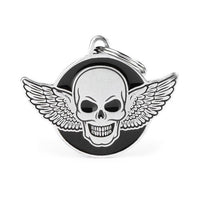MyFamily Bronx Widged Skull Head ID Tag ID Tag - ميدالية التعريف - Zue For Pet Supplies Co.