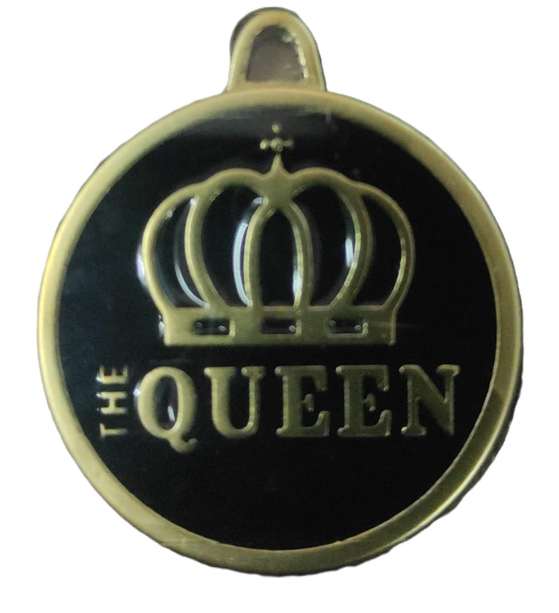 MyFamily CERCHIO L THE QUEEN CHARMS ORO SATINATO-Small - ميدالية التعريف - Zue For Pet Supplies Co.