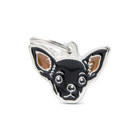 MyFamily CHIHUAHUA BLACK 2 - ميدالية التعريف - Zue For Pet Supplies Co.