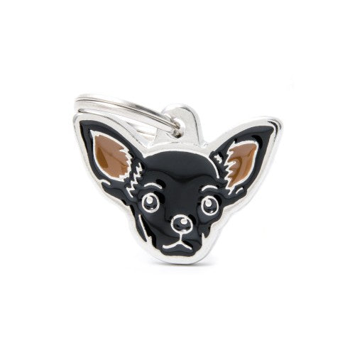 MyFamily CHIHUAHUA BLACK 2 - ميدالية التعريف - Zue For Pet Supplies Co.