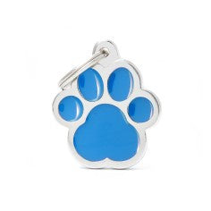MyFamily Classic Big Light Blue Paw ID Tag - ميدالية التعريف - Zue For Pet Supplies Co.