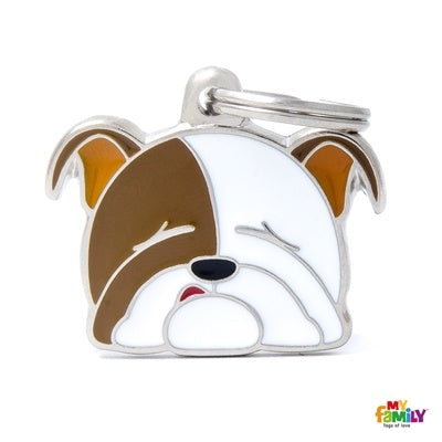 MyFamily English Bulldog Dog Tag - ميدالية التعريف - Zue For Pet Supplies Co.