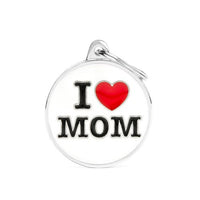 MyFamily I LOVE MOM - ميدالية التعريف - Zue For Pet Supplies Co.