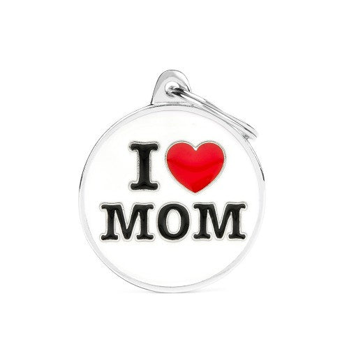 MyFamily I LOVE MOM - ميدالية التعريف - Zue For Pet Supplies Co.