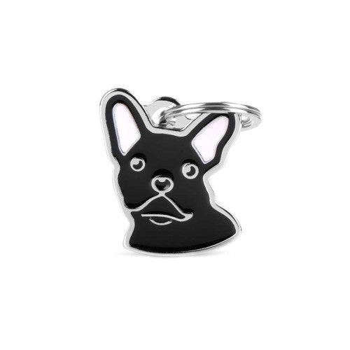 MyFamily ID TAG BLACK FRENCH BULLDOG - ميدالية التعريف - Zue For Pet Supplies Co.