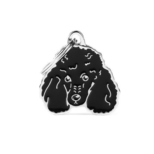 MyFamily ID TAG Black Poodle - ميدالية التعريف - Zue For Pet Supplies Co.